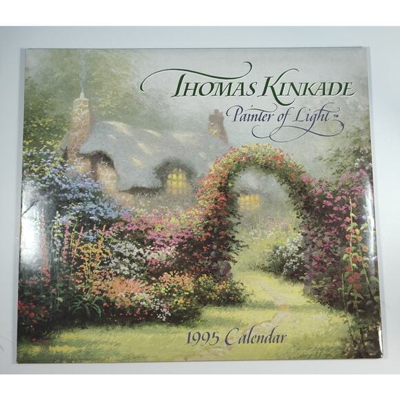 Thomas Kinkade Painter of Light Wall Calendar 1995 Frameable Artwork - Picture 1 of 10